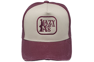 Lazy A's Stone Washed in Maroon